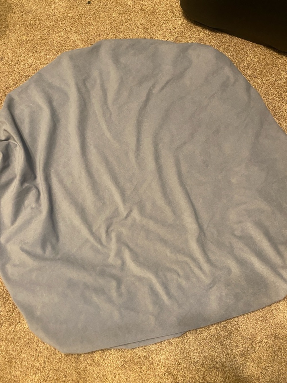 Light Blue Round Stretch Slipcover For Circle Table